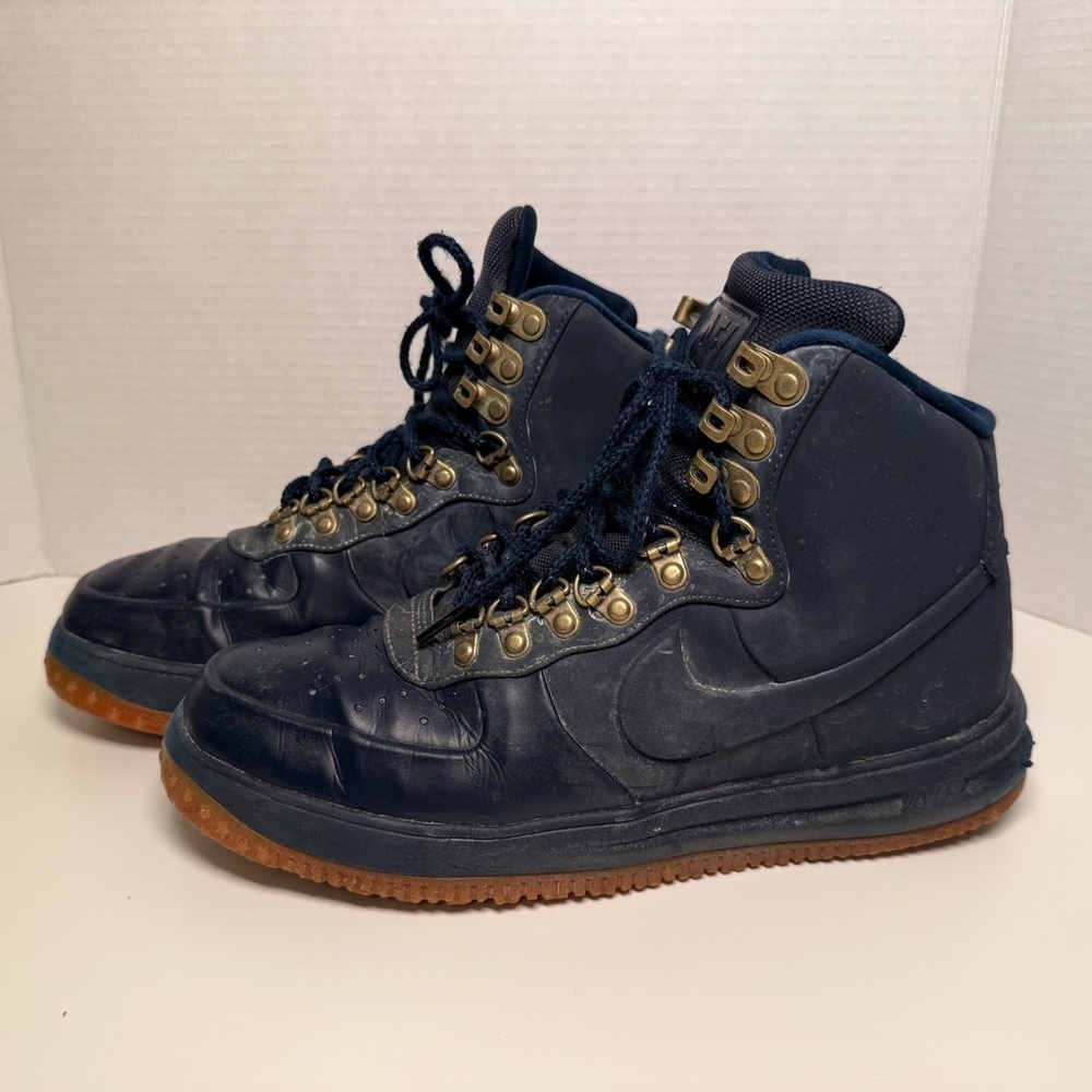 Nike Lunar Force 1 Duckboot High Shoes Obsidian Blue Men's Size 9 High Tops